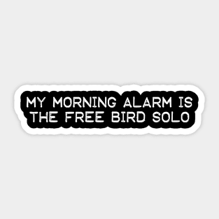 Free Bird Morning Alarm Sticker